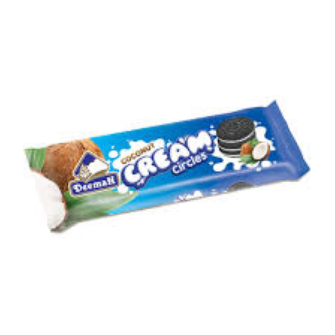 DEEMAH CREAM CIRCLES COCONUT 68G